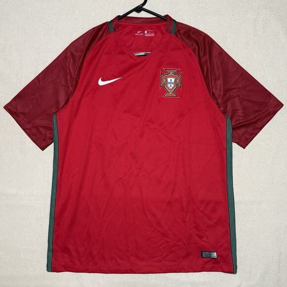 Nike Other - Portugal Nike Jersey Mens Size Large Red 2018 Home Soccer Football